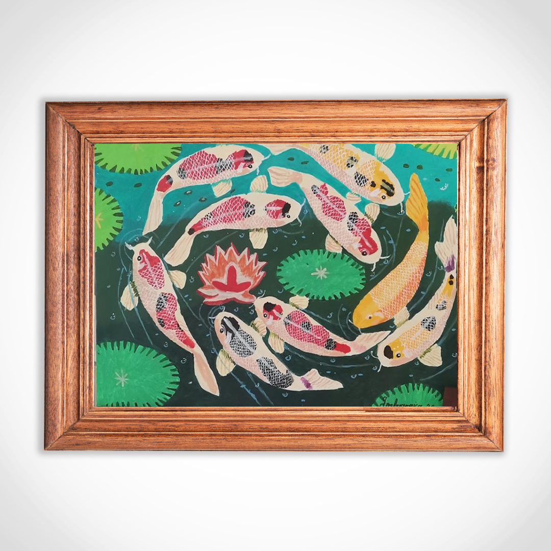 Ishihara's Creation - Fish Koi Painting | Iskaparate