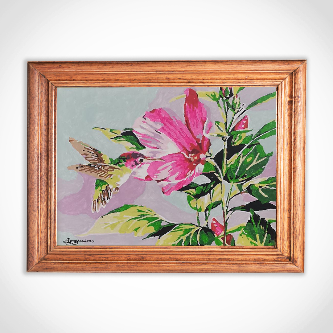 Flowers and Bird Painting | Iskaparate