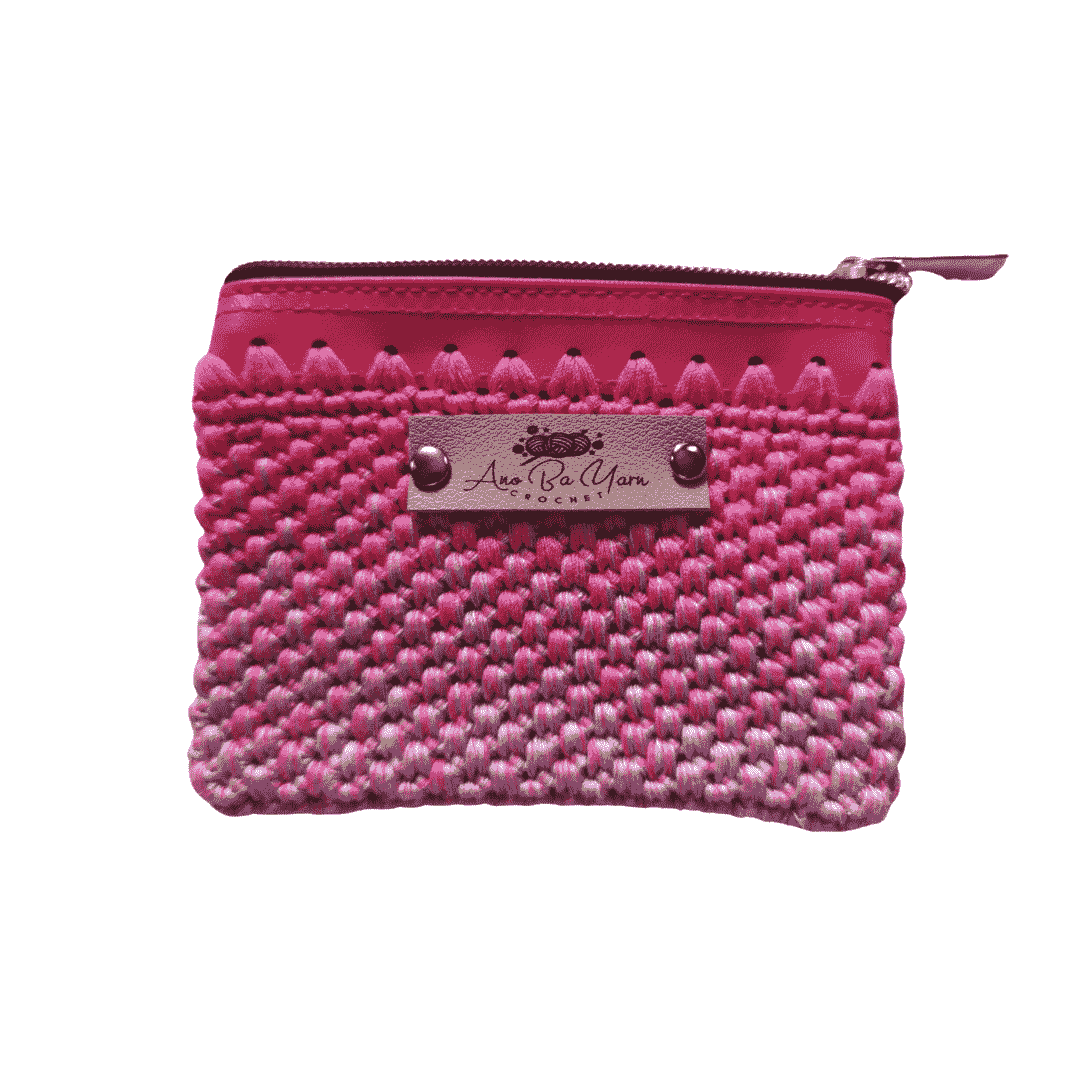 Coin Purse with Zipper - Pink